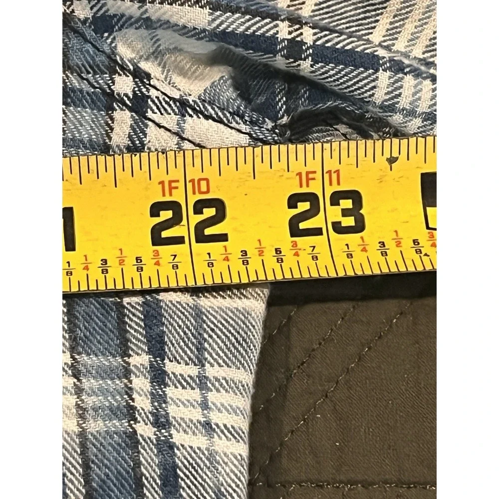 True Religion Men's Pearl Snap Flannel Shirt Xl